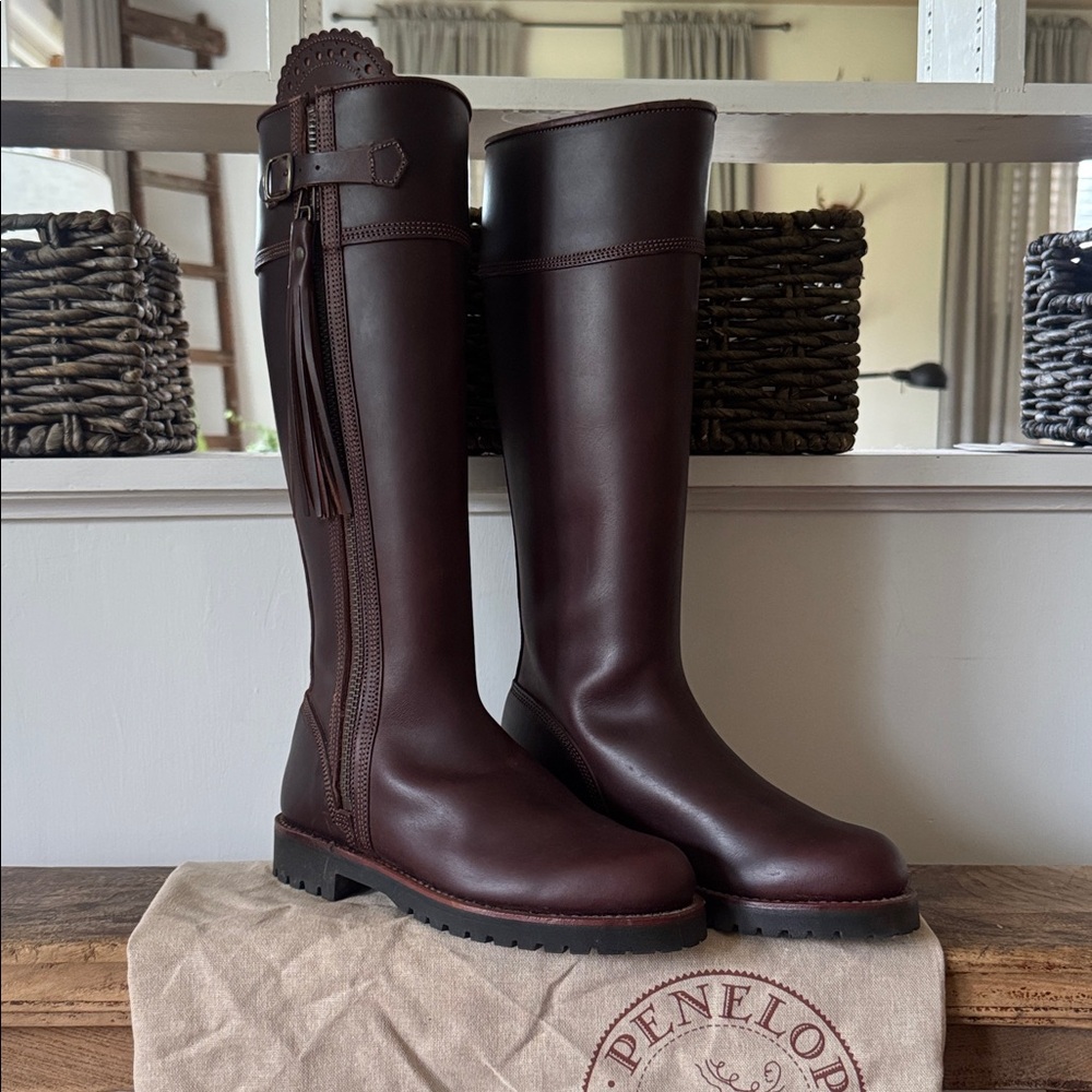Penelope Chilvers Brown Leather Boots